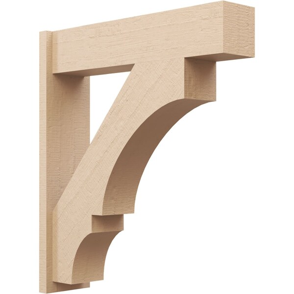 Ekena Millwork 7 1/2-in W x 30-in D x 34-in H Balboa Block Rough Cedar Woodgrain TimberThane Outlooker, Primed Tan OUTUR075X30X34BOA44RCPR - main